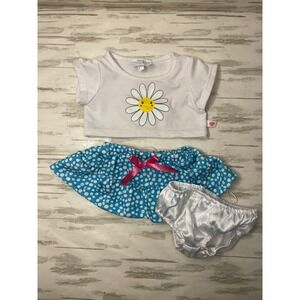 Build A Bear Outfit Clothes Daisy Shirt Skirt Panties Set